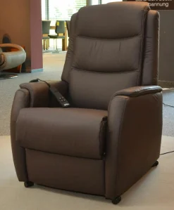 Relaxsessel KS 5841 Leder Torro 56 Schoko Funktion A4 2 Motoren und Aufstehhilfe