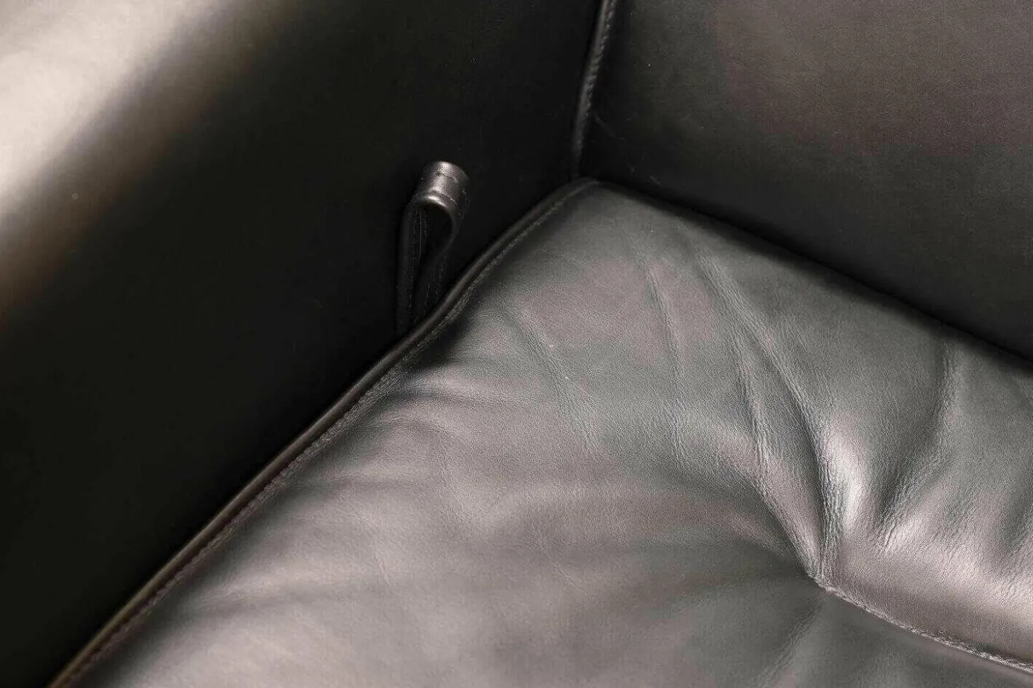 Relaxsessel Leder Sattle Schwarz