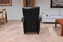 Relaxsessel Leder Sattle Schwarz