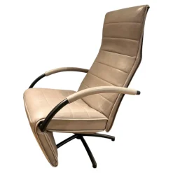 Relaxsessel Mensana Leder Lolita Alberto Braun Grau mit Verstellfunktion