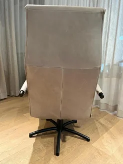 Relaxsessel Mensana Leder Lolita Alberto Braun Grau mit Verstellfunktion