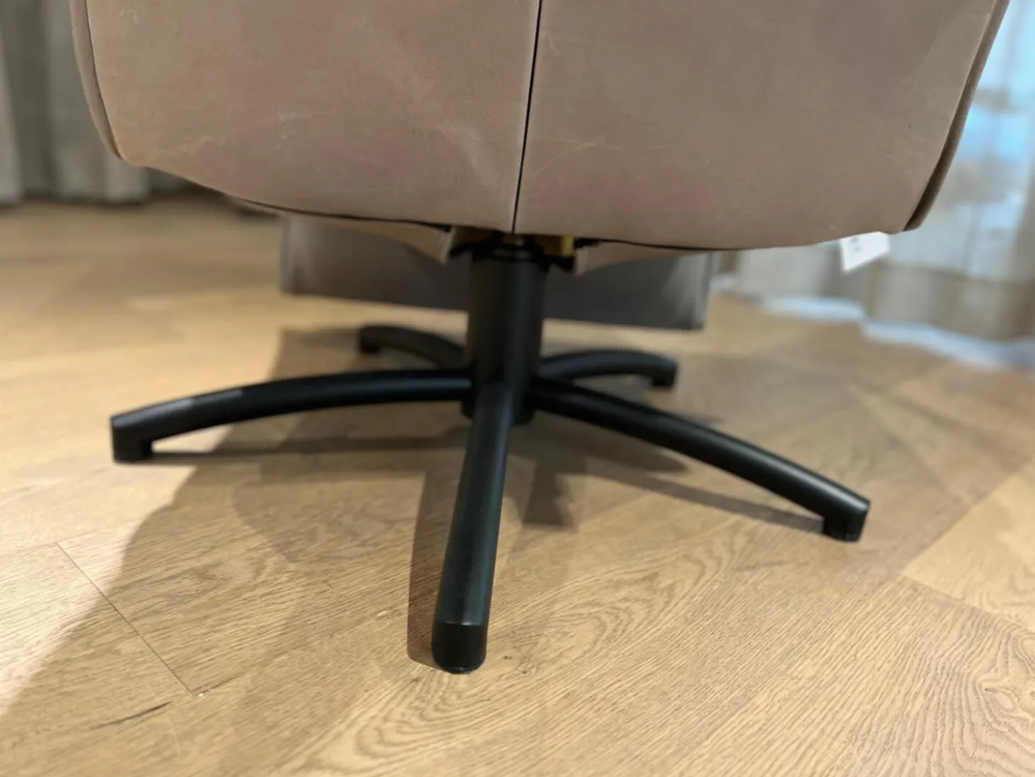 Relaxsessel Mensana Leder Lolita Alberto Braun Grau mit Verstellfunktion