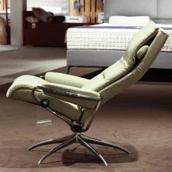 Relaxsessel Mit Hocker Tokyo Stoff Calido 579 Light Green Hellgrün Gestell Star 40 Alu