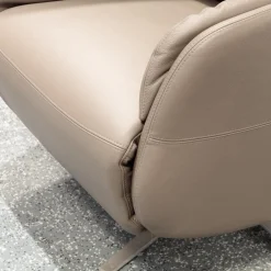 Relaxsessel Montreal Bezug Leder Dea 1281 Anthrazit Sternfuß Aluminium Matt Inklusive Akku