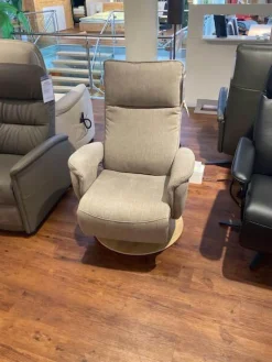 Relaxsessel Tulsa Stoff 20 Longlife Easy Desert Beige mit Funktion