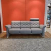Relaxsofa Metropolitan Stoff Silva Grey Grau mit Kopfstütze