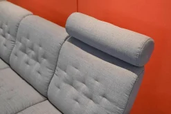 Relaxsofa Metropolitan Stoff Silva Grey Grau mit Kopfstütze