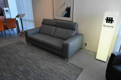 Relaxsofa MR1300 Leder Vivre Grau mit beidseitiger Relaxfunktion