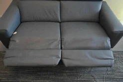 Relaxsofa MR1300 Leder Vivre Grau mit beidseitiger Relaxfunktion