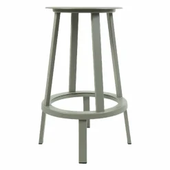Revolver Stool H65 Stahl Pulverbeschichtet Sky Grey