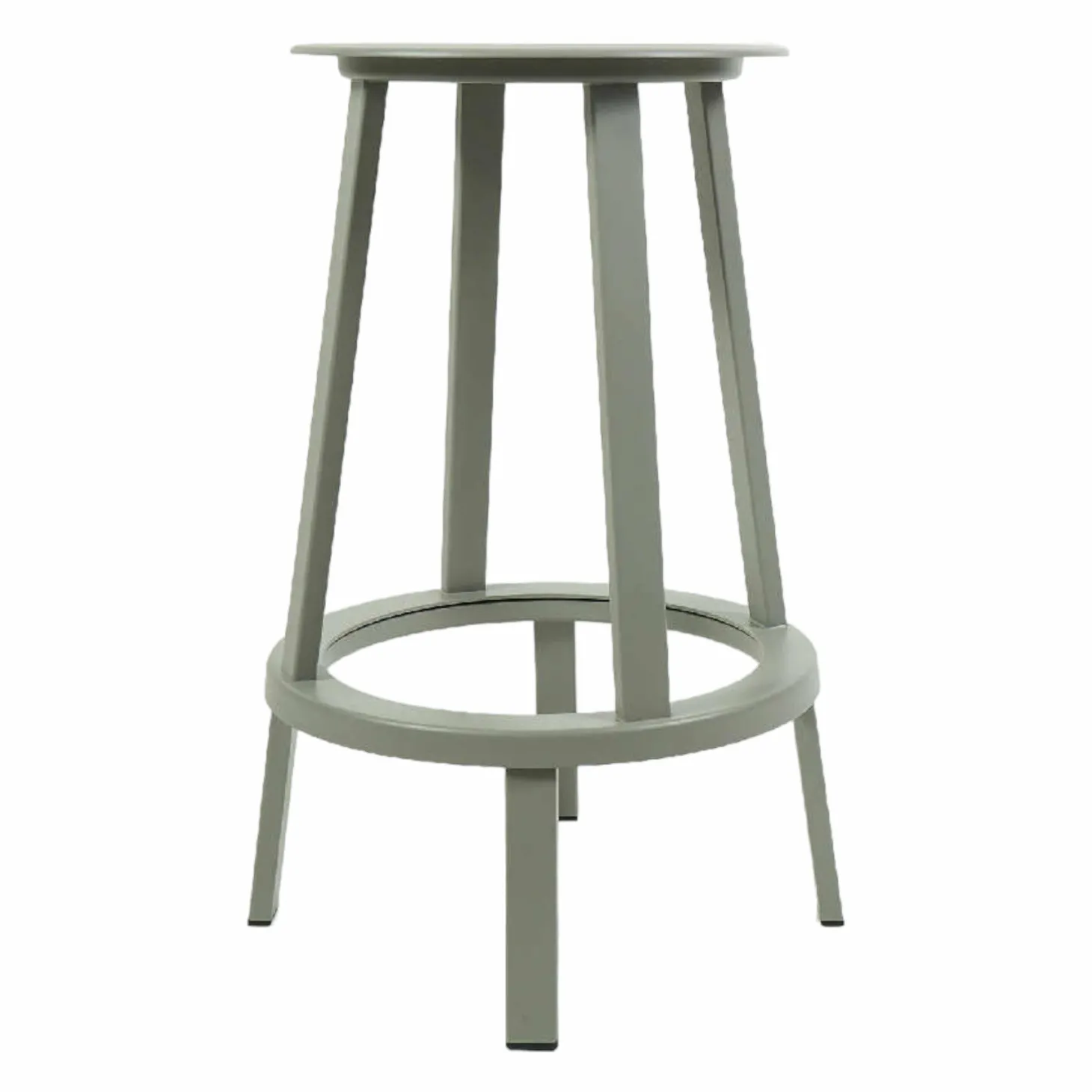 Revolver Stool H65 Stahl Pulverbeschichtet Sky Grey