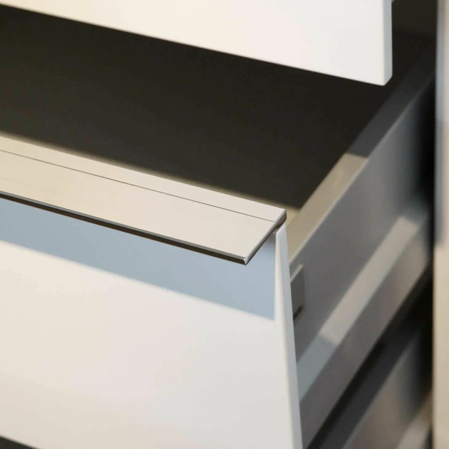 Rollcontainer Horizon Lack Weiß Matt mit 3 Laden