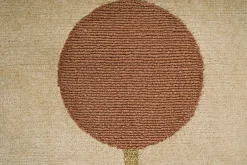 Runder Teppich Eternal Orb 250x250 Beige Grün Orange