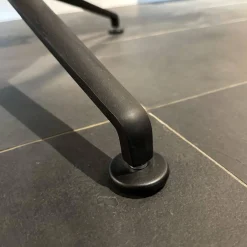 Schalensessel FK Leder Congress Dark Bronze Schwarz 3 Fuß Kreuz Gestell Drehbar SchwarzPrei