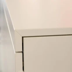 Schiebetürenschrank Basic Cap Melaminbeschichtet Weiß Mit Schiebefronten Grifflos