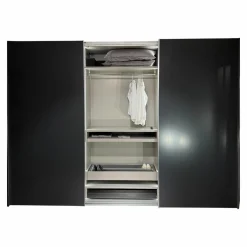 Schiebetürenschrank Collect Korpus Lack M21 Anthrazit Innen Lack M23 Muschel Beige