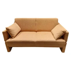 Schlafsofa Cara 145 2B Stoff 2065 55 Orange Füße Mit Stoff Bezogen