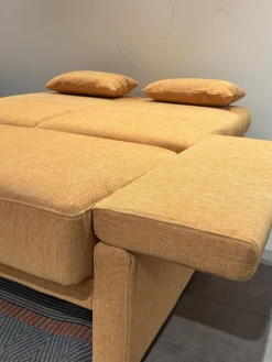 Schlafsofa Cara 145 2B Stoff 2065 55 Orange Füße Mit Stoff Bezogen
