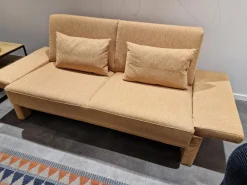 Schlafsofa Cara 145 2B Stoff 2065 55 Orange Füße Mit Stoff Bezogen