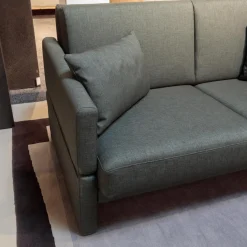 Schlafsofa Cara Stoff 2467 0035 Grau Armlehnen Abziehbar Fest Bezogen