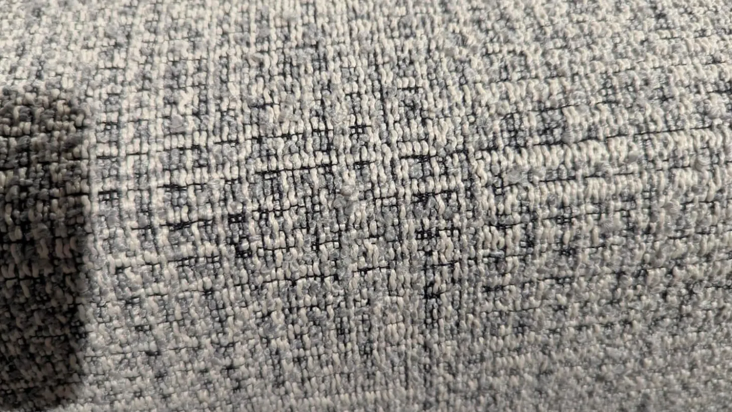 Schlafsofa Enya Stoff 2-7074 Grau Füße Schwarz