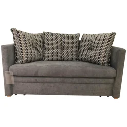 Schlafsofa Isabella Stoff 2-6839 Grau mit Auszugsfunktion