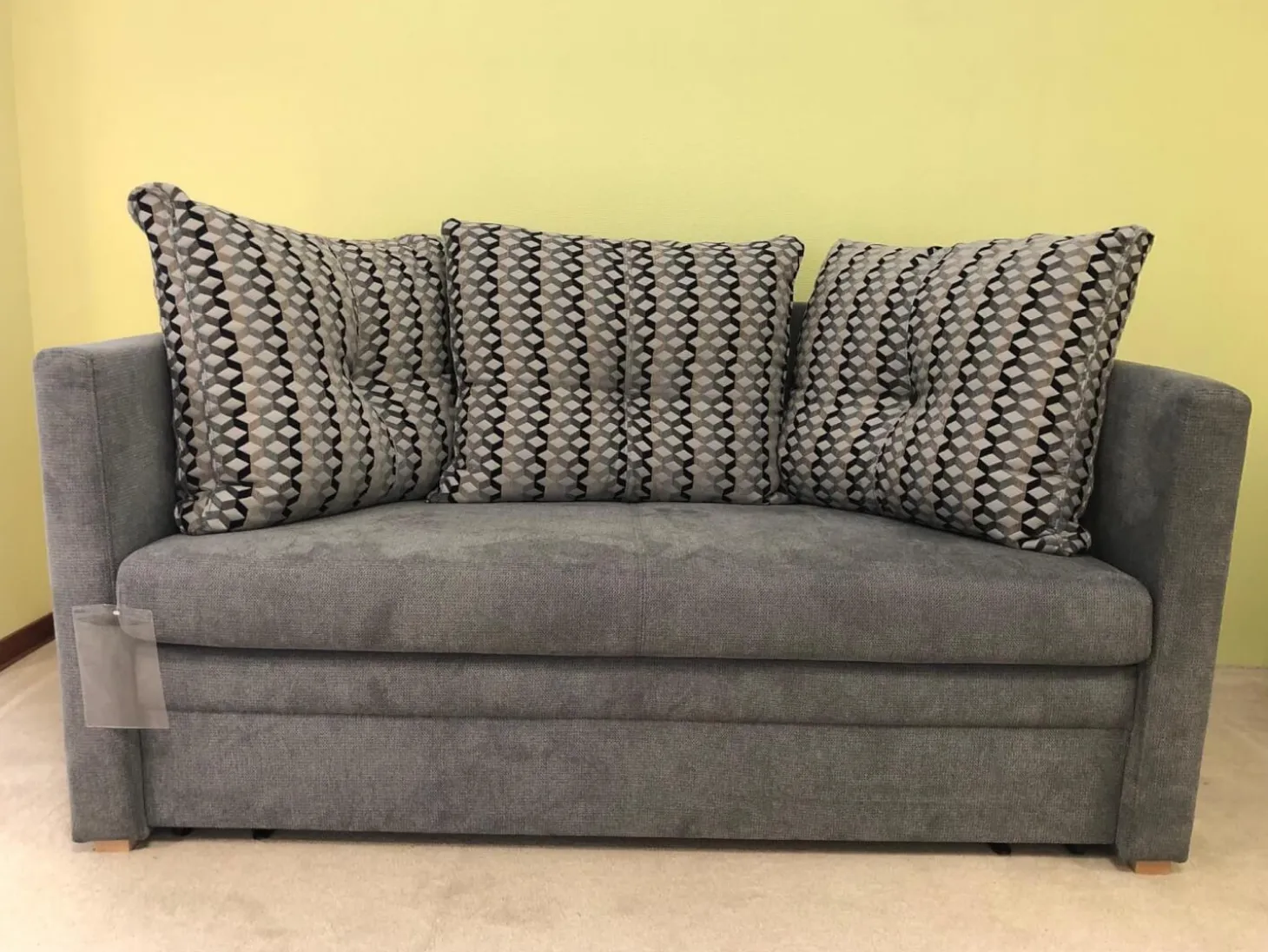 Schlafsofa Isabella Stoff 2-6839 Grau mit Auszugsfunktion
