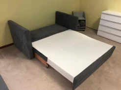 Schlafsofa Isabella Stoff 2-6839 Grau mit Auszugsfunktion