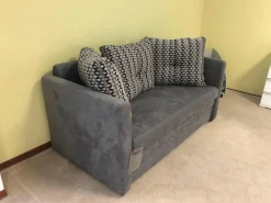 Schlafsofa Isabella Stoff 2-6839 Grau mit Auszugsfunktion