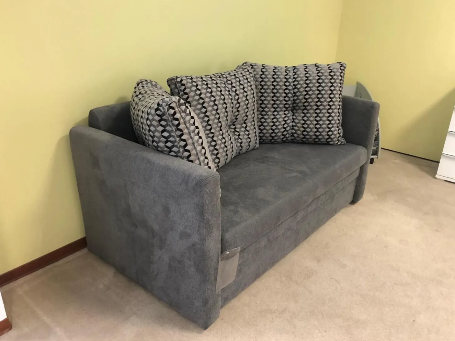 Schlafsofa Isabella Stoff 2-6839 Grau mit Auszugsfunktion