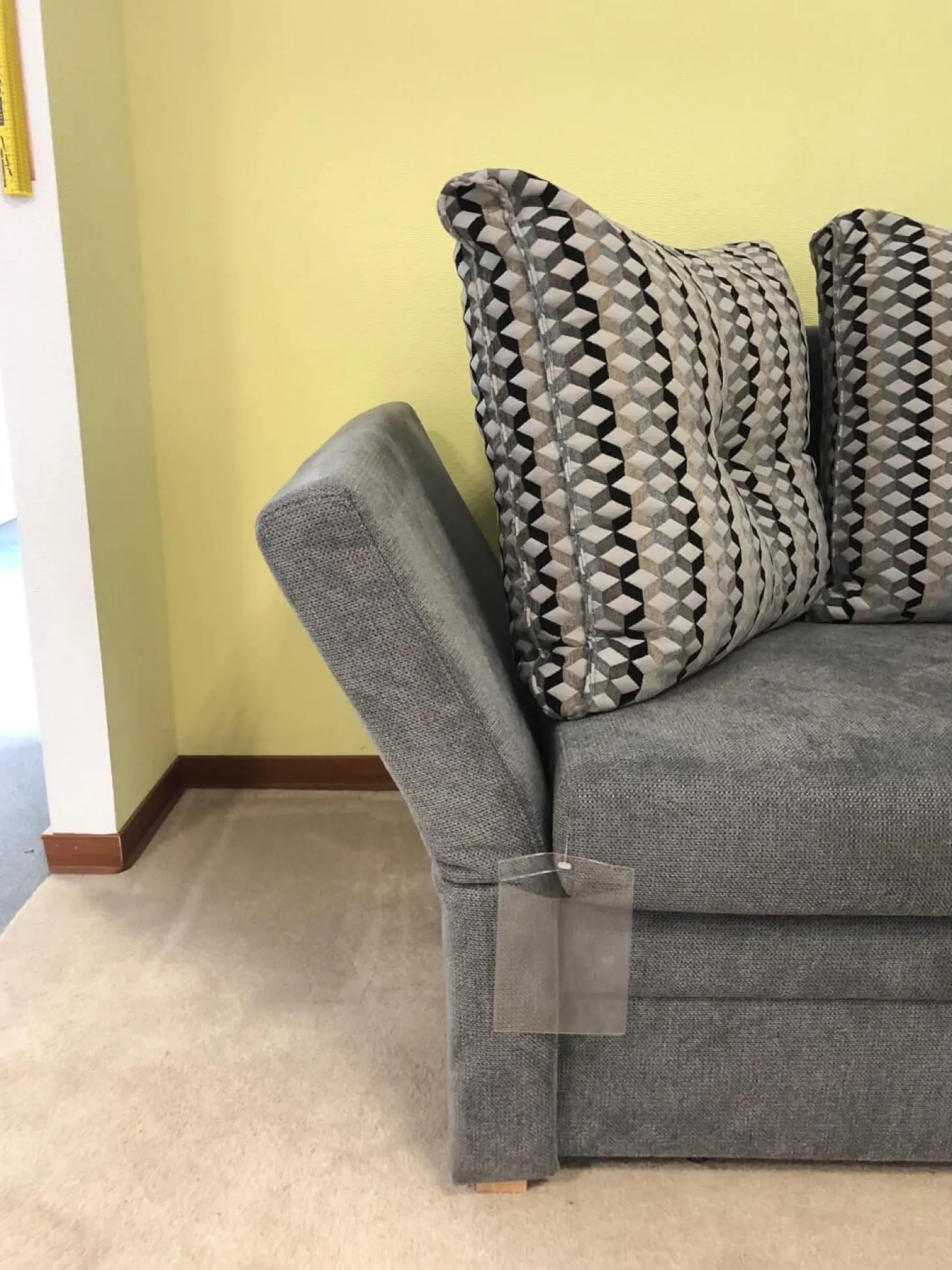 Schlafsofa Isabella Stoff 2-6839 Grau mit Auszugsfunktion