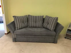 Schlafsofa Isabella Stoff 2-6839 Grau mit Auszugsfunktion