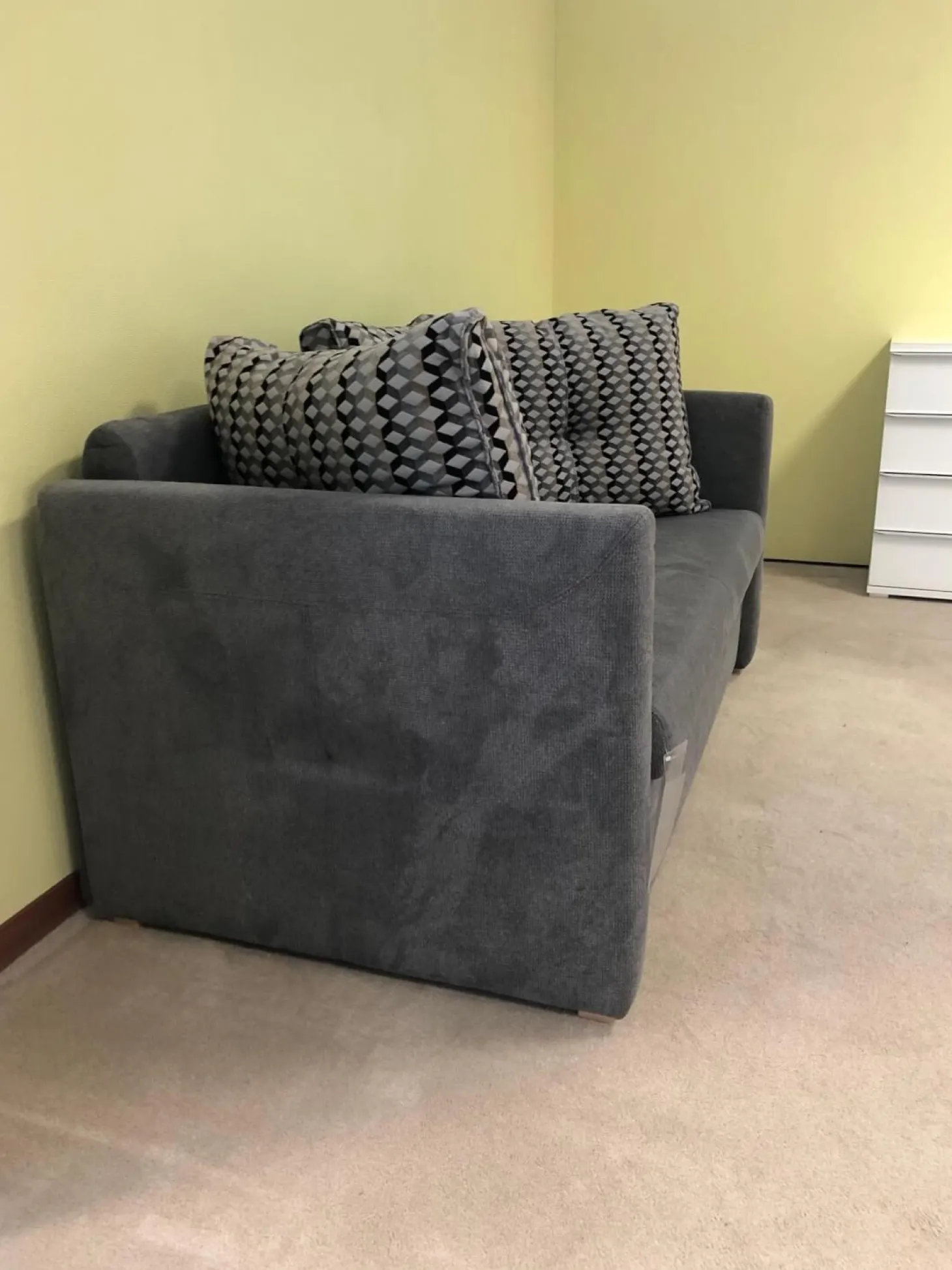 Schlafsofa Isabella Stoff 2-6839 Grau mit Auszugsfunktion