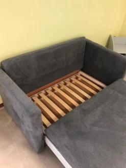 Schlafsofa Isabella Stoff 2-6839 Grau mit Auszugsfunktion