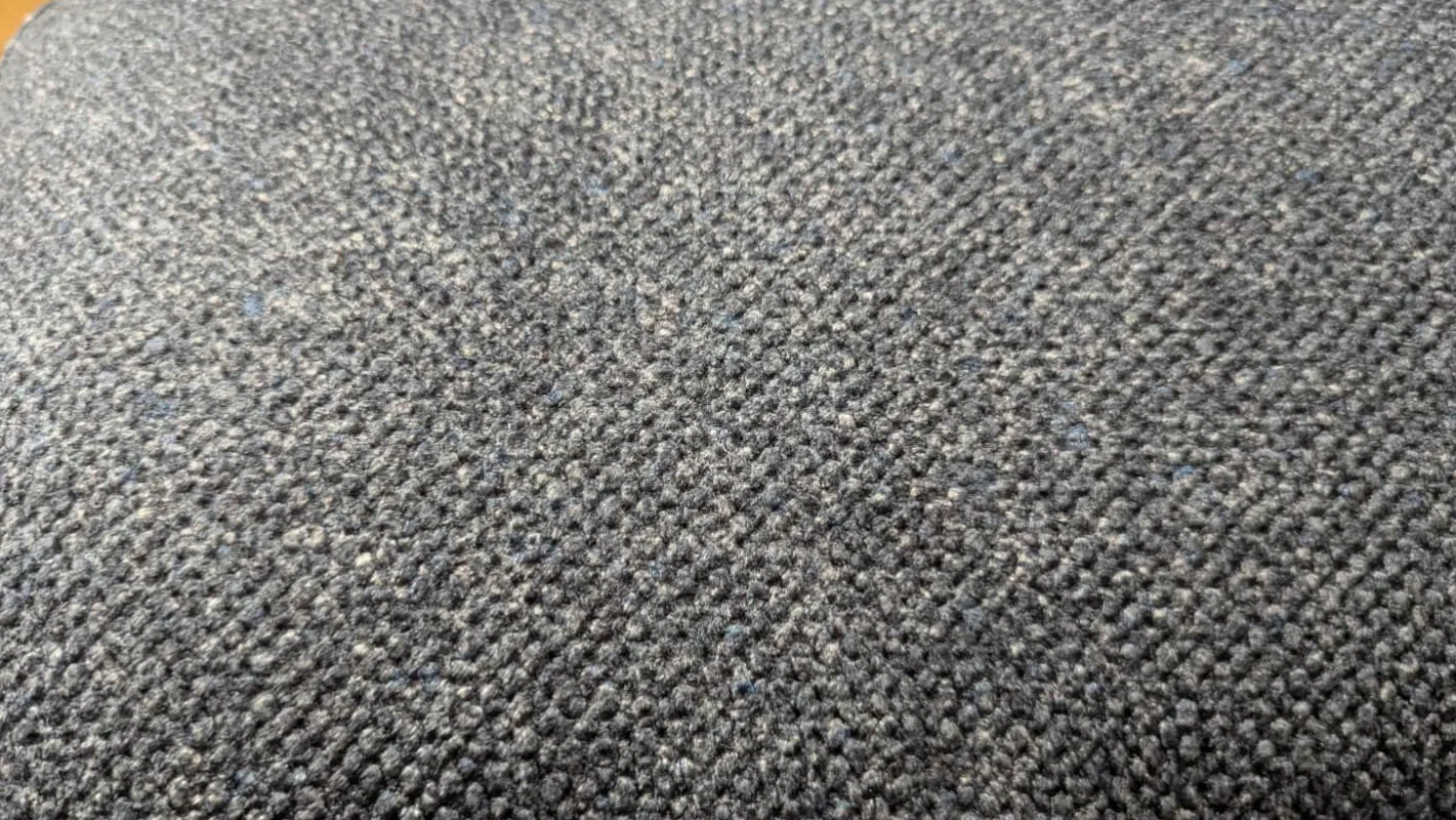Schlafsofa Kendall Stoff 2-7063 Blau Füße Schwarz