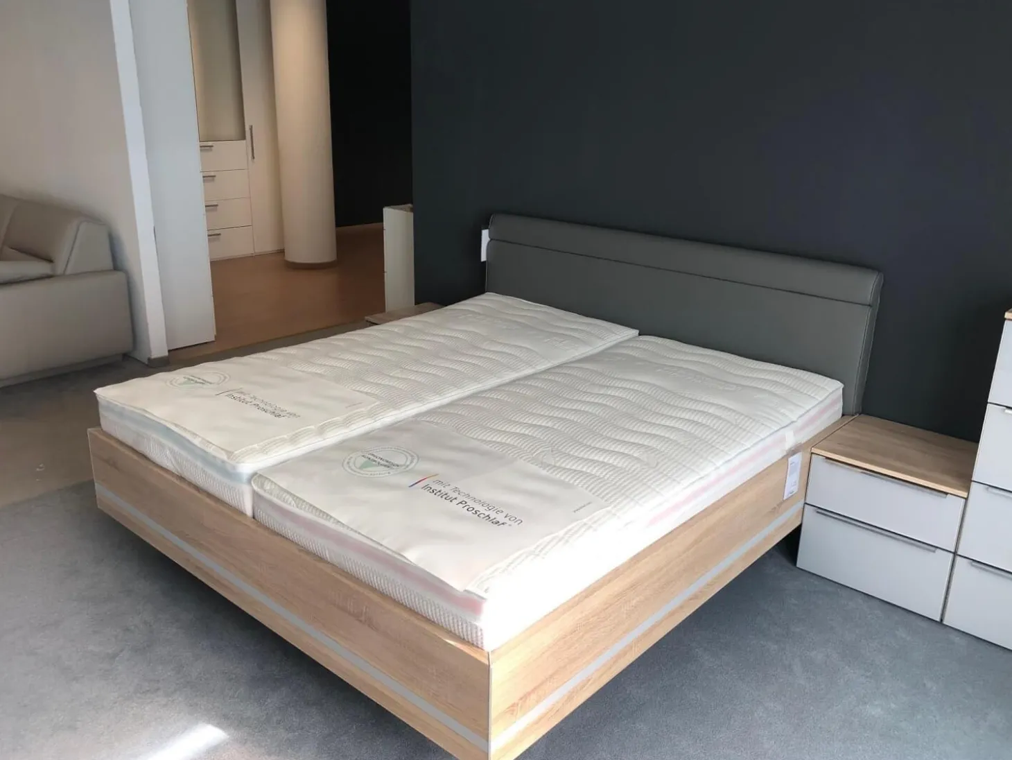 Schlafzimmer Horizont 110 Concept Me 500 Alegro 2 Sonoma Eiche Nachbildung Glas Seidengrau