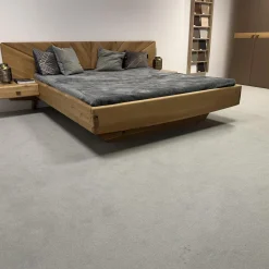 Schlafzimmer Sol Asteiche Gebürstet Natur Geölt Farbglas Bronce Matt Mit Ledergriff Rock Grau Schwarz
