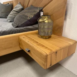 Schlafzimmer Sol Asteiche Gebürstet Natur Geölt Farbglas Bronce Matt Mit Ledergriff Rock Grau Schwarz