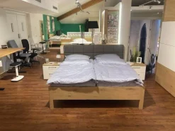 Schlafzimmer Studioline Bett Bezug Kunstleder Elephant Grau Rahmengestell Furnier Ohne Matratze Ohne Lattenrost Inklusive Schiebetürenschrank Und Kosolen
