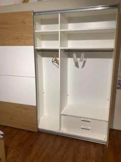 Schlafzimmer Studioline Bett Bezug Kunstleder Elephant Grau Rahmengestell Furnier Ohne Matratze Ohne Lattenrost Inklusive Schiebetürenschrank Und Kosolen