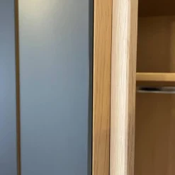 Schlafzimmer V-PUR Mit Kleiderschrank Bett Und Nachttischen Eiche Altholz Loden Basaltgrau Frontglas Anthrazit