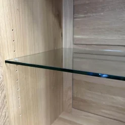 Schrank Artus Korpus Knorrige Eiche Puro Geölt Glas 9005 Schwarz Matt