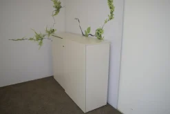 Schrank Basic S BSWS Weiß mit 2 Vollauszügen