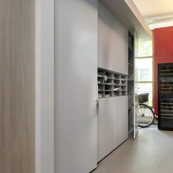 Schrank Giardo Drehtür Decor Grau Regaleinsatz Merino Grau Inklusive Rückwand