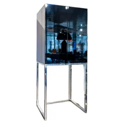 Schrank Magic Cube Work Klavierlack Gestell Chrom Poliert Mit Inneneinteilung