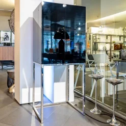 Schrank Magic Cube Work Klavierlack Gestell Chrom Poliert Mit Inneneinteilung