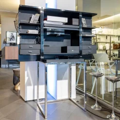 Schrank Magic Cube Work Klavierlack Gestell Chrom Poliert Mit Inneneinteilung