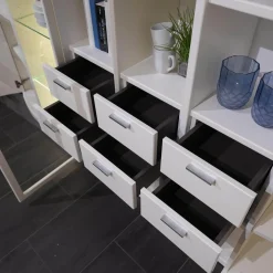 Schrank System Kira 24365 Lack Weiß Inklusive Beleuchtung Mit Funkfernbedienung