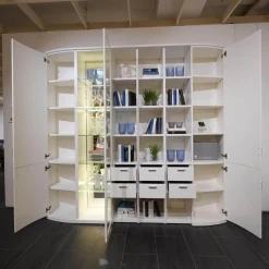 Schrank System Kira 24365 Lack Weiß Inklusive Beleuchtung Mit Funkfernbedienung