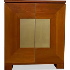 Schrank Varell Amerikanische Kirsche Geölt 2-türig mit Milchglasfüllung